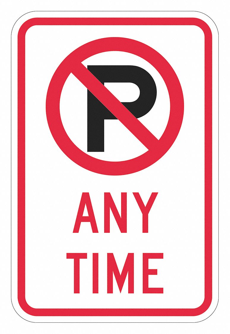 R7-2B No Parking Any Time (w/Symbol) - M-R Sign Company Inc.